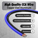 1/0 Gauge Wire (50Ft) Copper Clad Aluminum CAA - Primary Automotive Wire, Car Amplifier Power & Ground Cable, Battery Cable, Car Audio Speaker Stereo, RV Trailer Wiring Welding Cable 1/0Ga