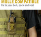 Radio Holster, MOLLE Radio Pouch for Vest, Universal Walkie Talkie Holster Radio Holder for Duty Belt, Police Radio Holder Tactical Radio Pouch for Baofeng, Motorola